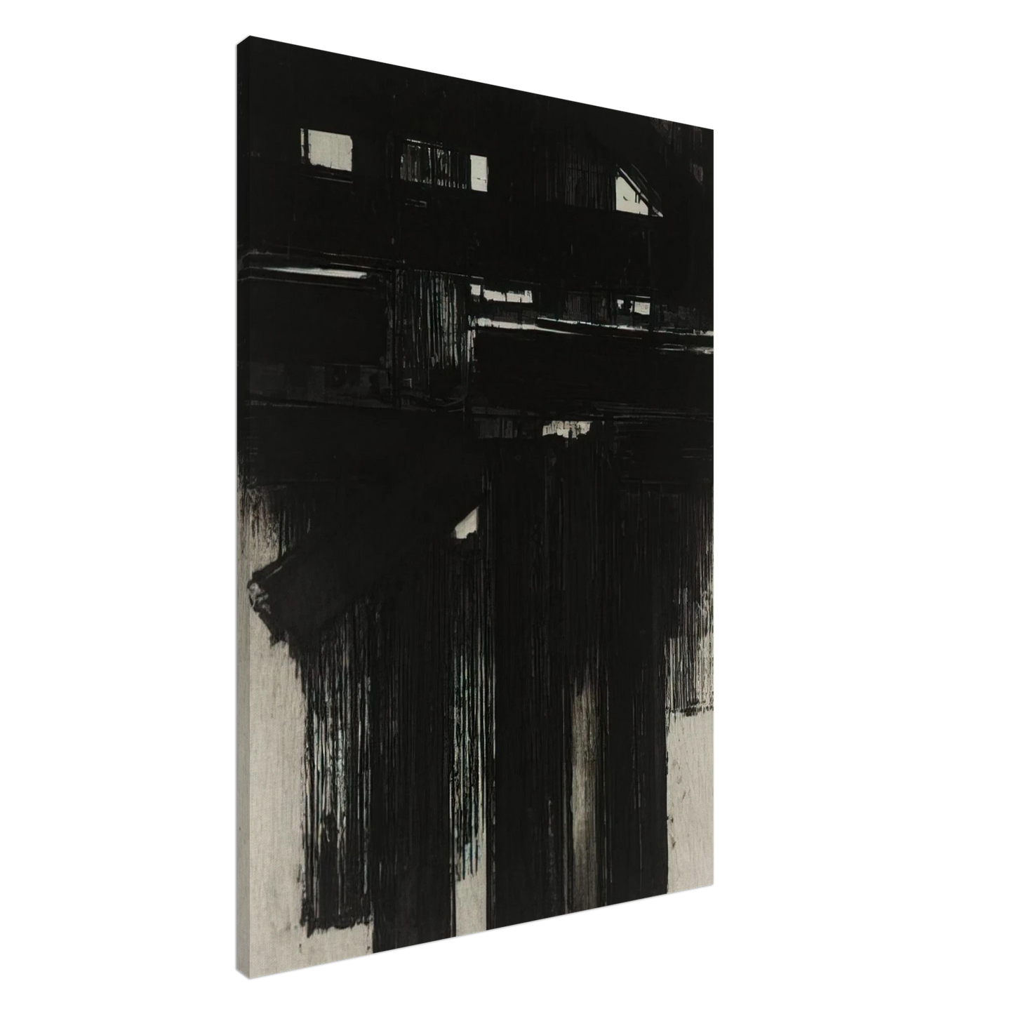 Pierre Soulages - Untitled Intaglio - 1956 Canvas - 20x30 cm / 8x12 inches-canvas