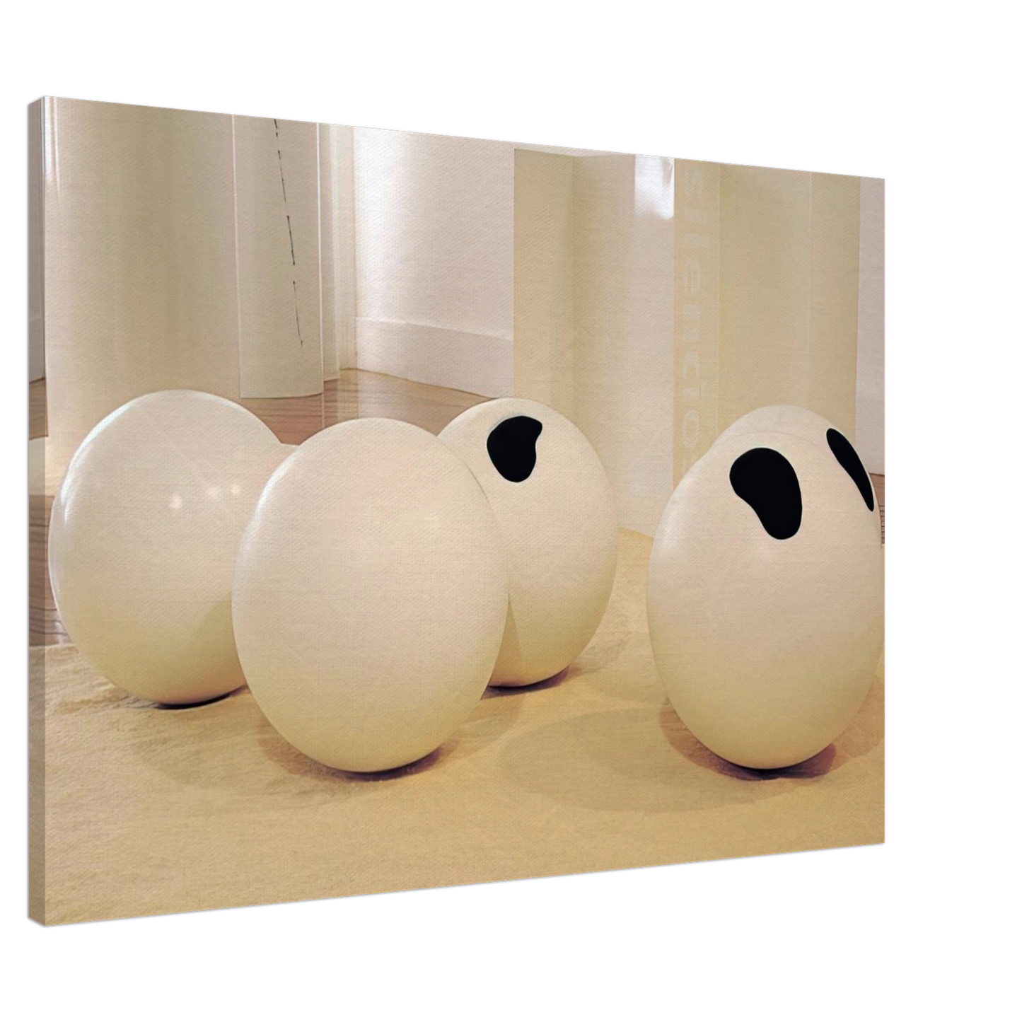 Lygia Pape - Balls - 2001 Canvas - 20x30 cm / 8x12 inches-canvas