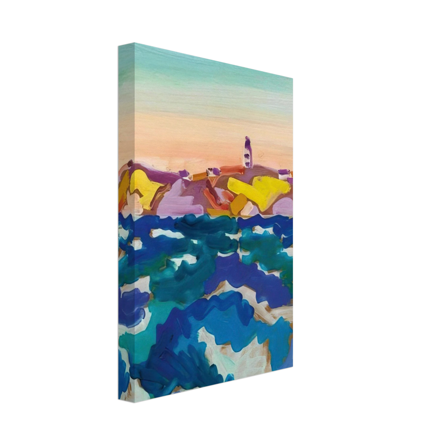 Charles Lapicque - Le Phare - 1958 Canvas - 40x60 cm / 16x24 inches-canvas