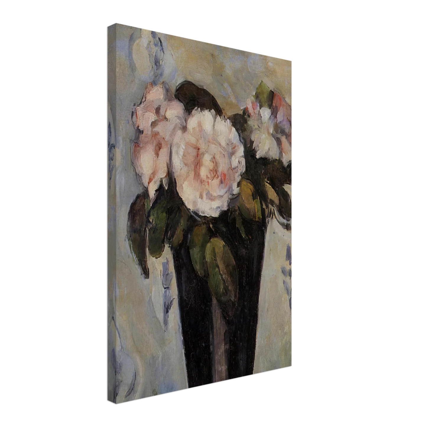 Paul Cezanne - Dark Blue Vase Canvas - 70x100 cm / 28x40 inches-canvas