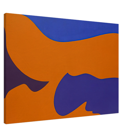 Fernand Leduc - Passage Ã¢â‚¬Å¡rosion vermillion Canvas - 20x30 cm / 8x12 inches-canvas