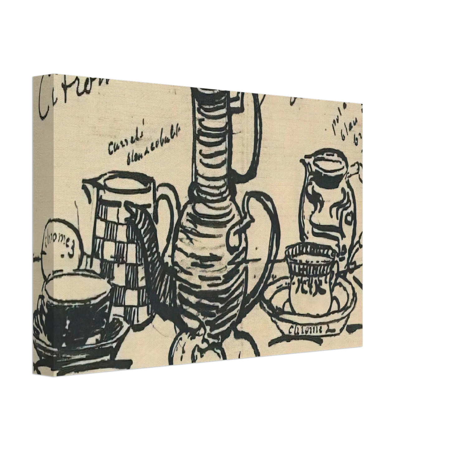 Vincent van Gogh - Still Life with Coffee Pot Canvas - 70x100 cm / 28x40 inches-canvas