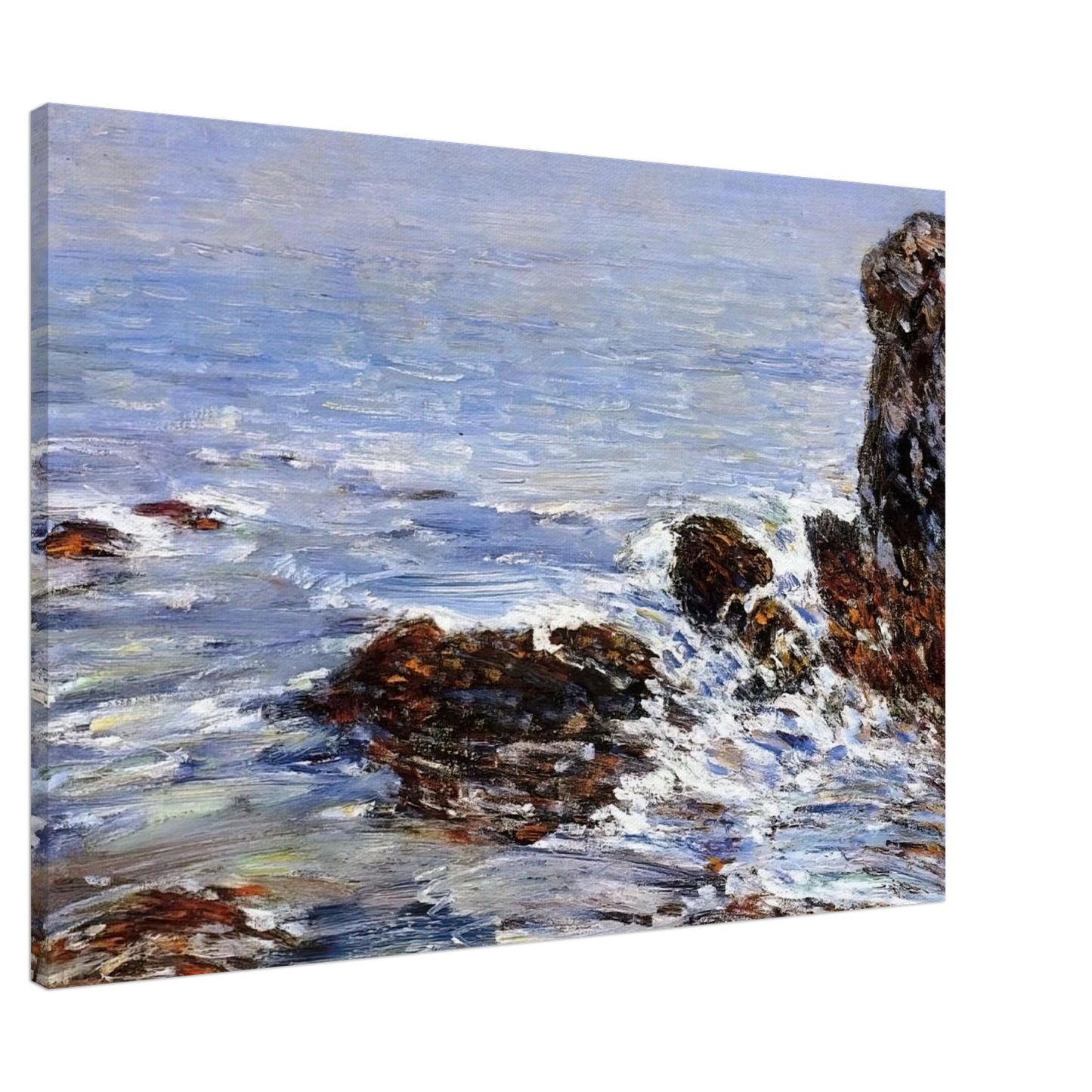 Childe Hassam - Seascape Canvas - 20x30 cm / 8x12 inches-canvas