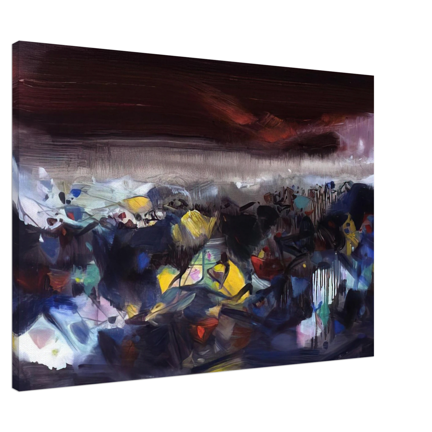 Chu teh Chun - PUISSANCE OC ANIQUE 2004 Canvas - 20x30 cm / 8x12 inches-canvas