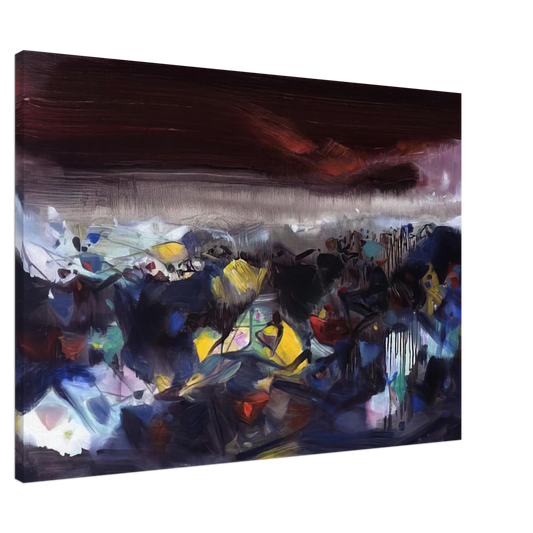 Chu teh Chun - PUISSANCE OC ANIQUE 2004 Canvas - 20x30 cm / 8x12 inches-canvas