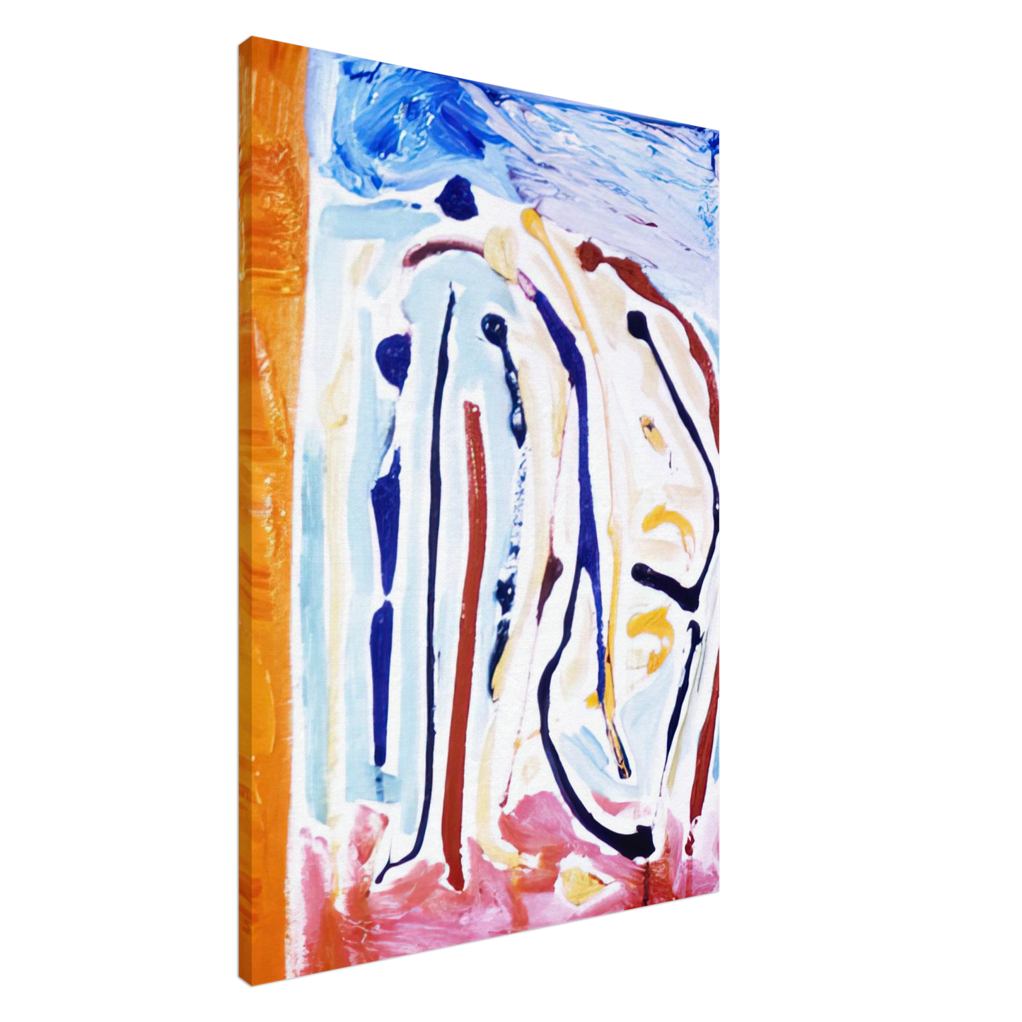 Ronnie Landfield - Sky Dance - 1973 Canvas - 20x30 cm / 8x12 inches-canvas