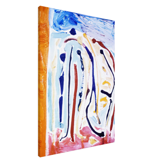 Ronnie Landfield - Sky Dance - 1973 Canvas - 20x30 cm / 8x12 inches-canvas