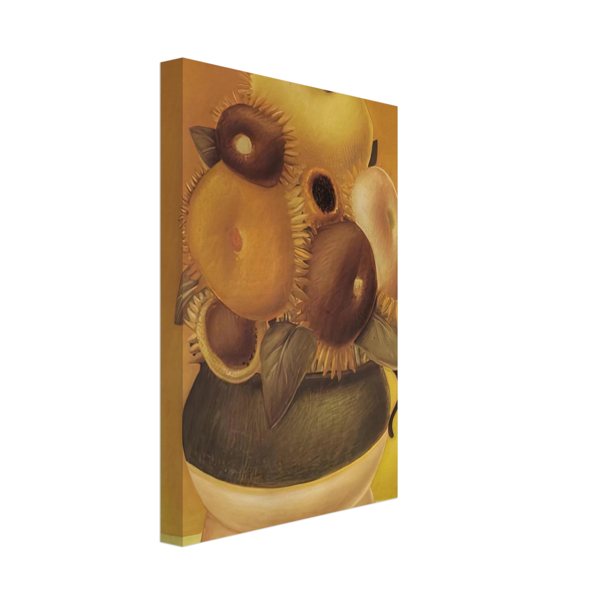 Fernando Botero - SUNFLOWERS Canvas - 40x60 cm / 16x24 inches-canvas