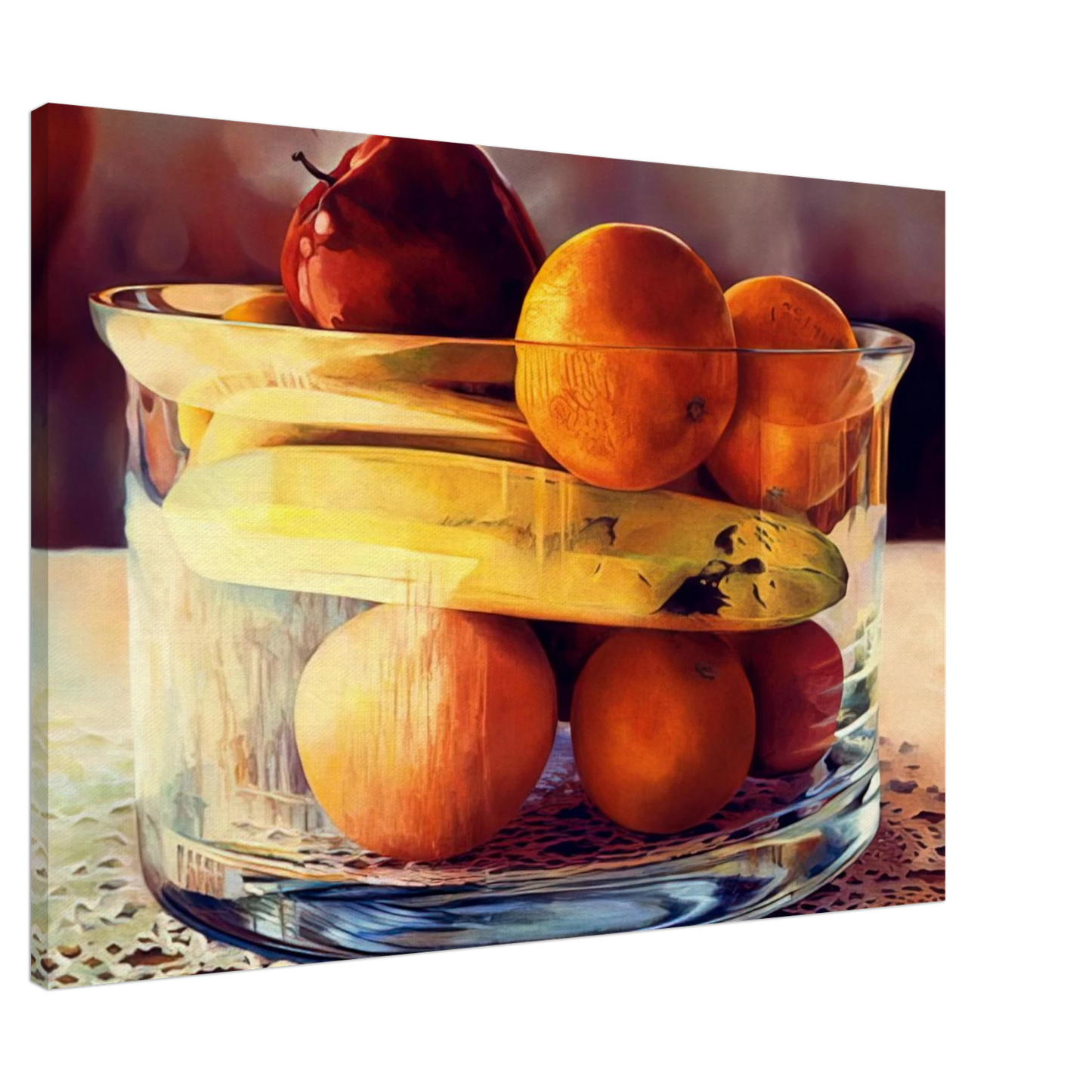 Mary Pratt - Bowlâ€™d Banana - 1981 Canvas - 20x30 cm / 8x12 inches-canvas