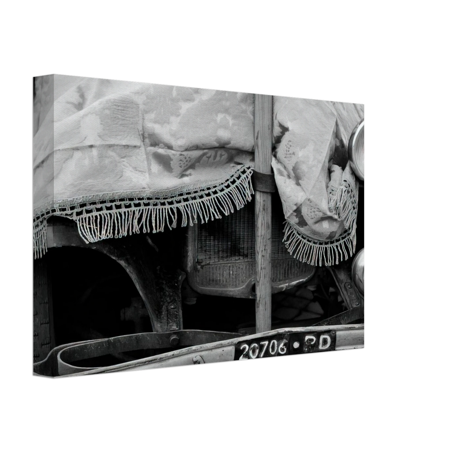 Robert Rauschenberg - ROME FLEA MARKET V 1952 Canvas - 70x100 cm / 28x40 inches-canvas