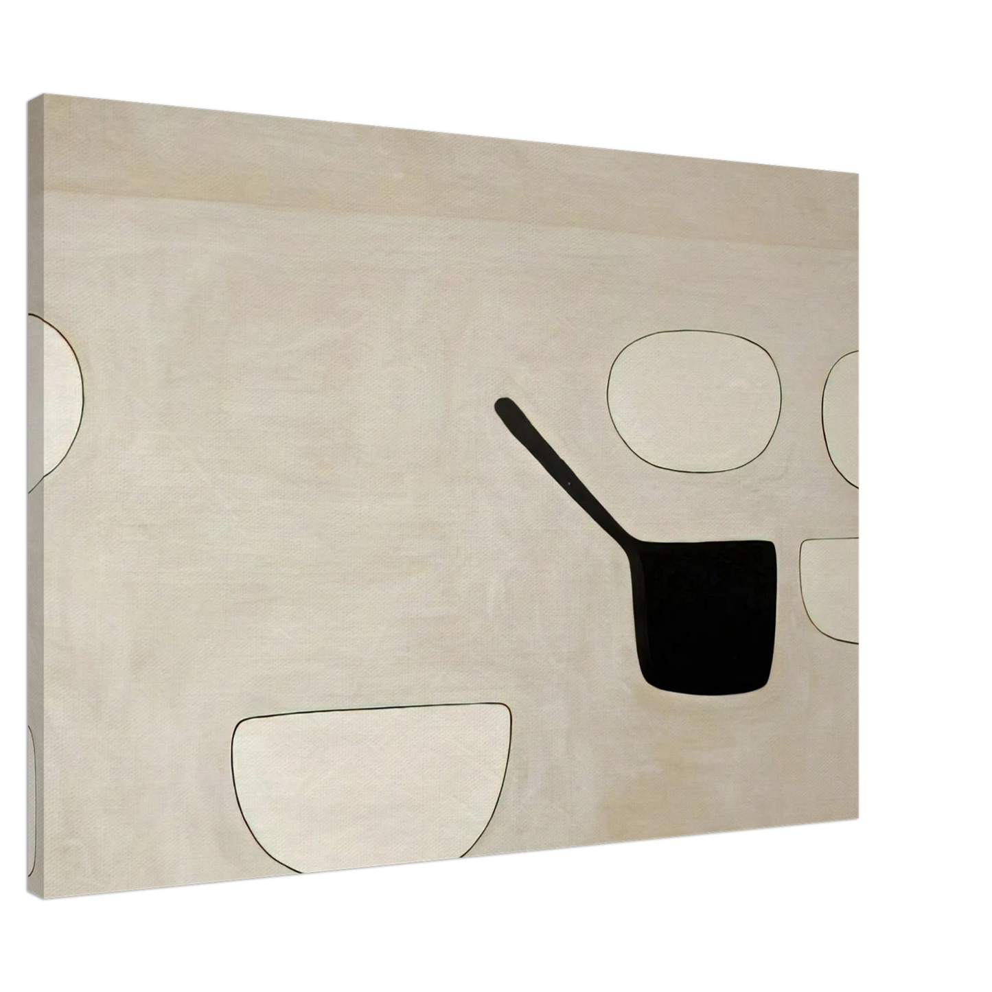 William Scott - Six Open Forms - 1971 Canvas - 20x30 cm / 8x12 inches-canvas