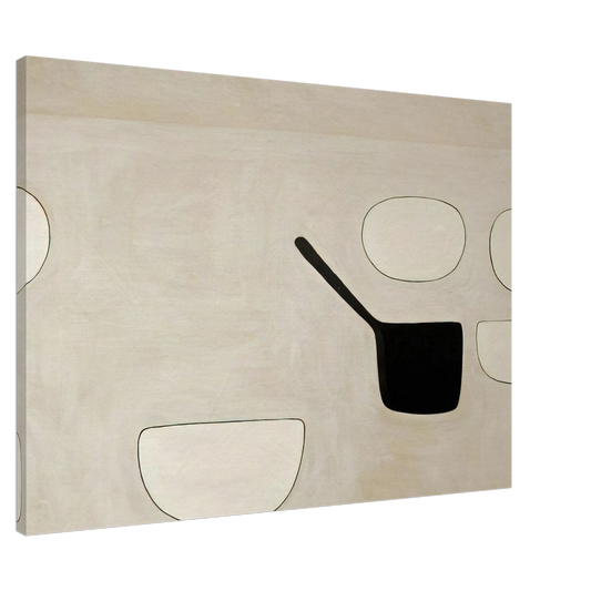 William Scott - Six Open Forms - 1971 Canvas - 20x30 cm / 8x12 inches-canvas