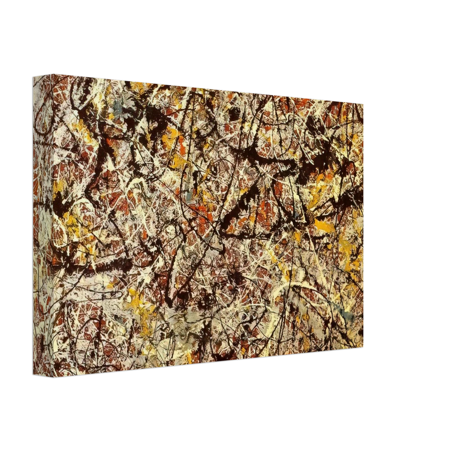 Jackson Pollock - MURAL ON INDIAN RED GROUND 1950 Canvas - 70x100 cm / 28x40 inches-canvas