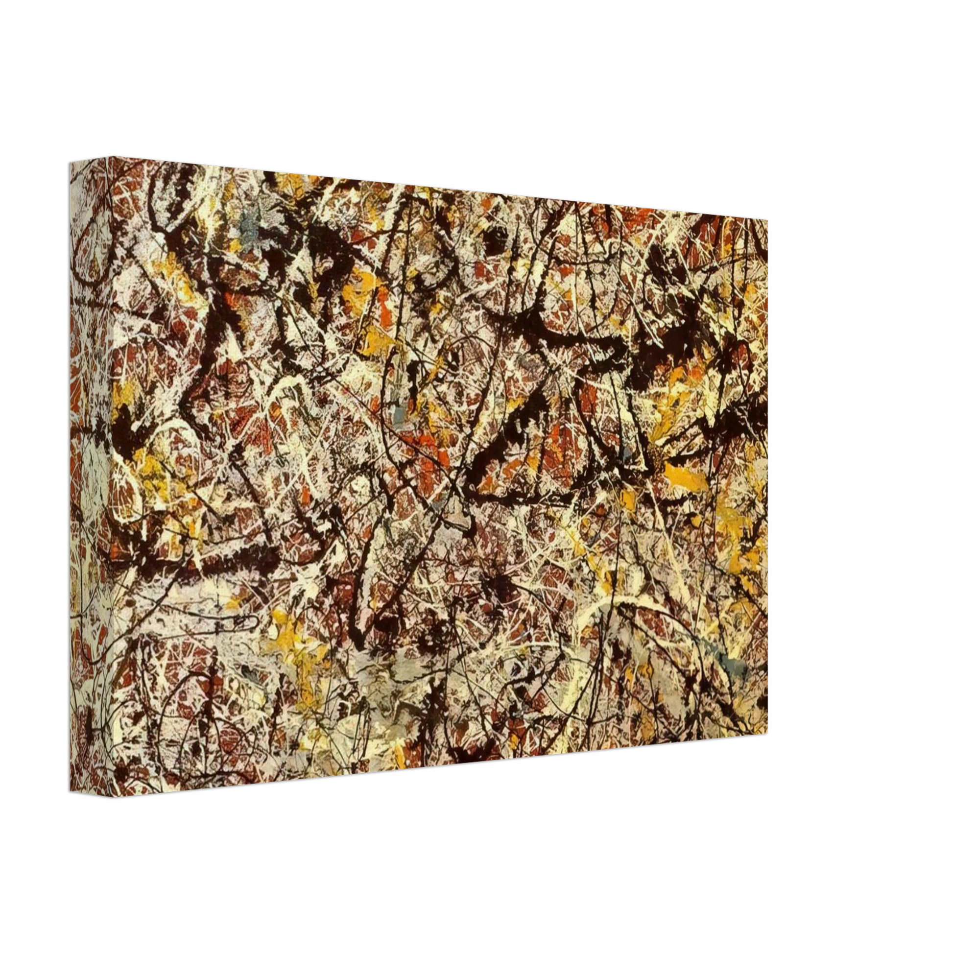 Jackson Pollock - MURAL ON INDIAN RED GROUND 1950 Canvas - 70x100 cm / 28x40 inches-canvas