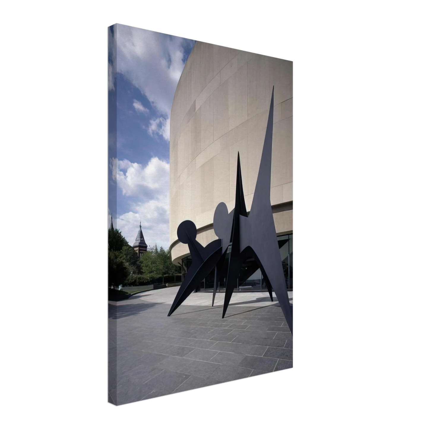 Alexander Calder - TWO DISCS 1965 Canvas - 40x60 cm / 16x24 inches-canvas