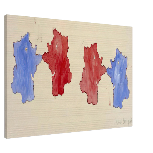 Louise Bourgeois - ON THE OCCASION OF SERPENTINE GALLERY MAP MARATHON Canvas - 20x30 cm / 8x12 inches-canvas