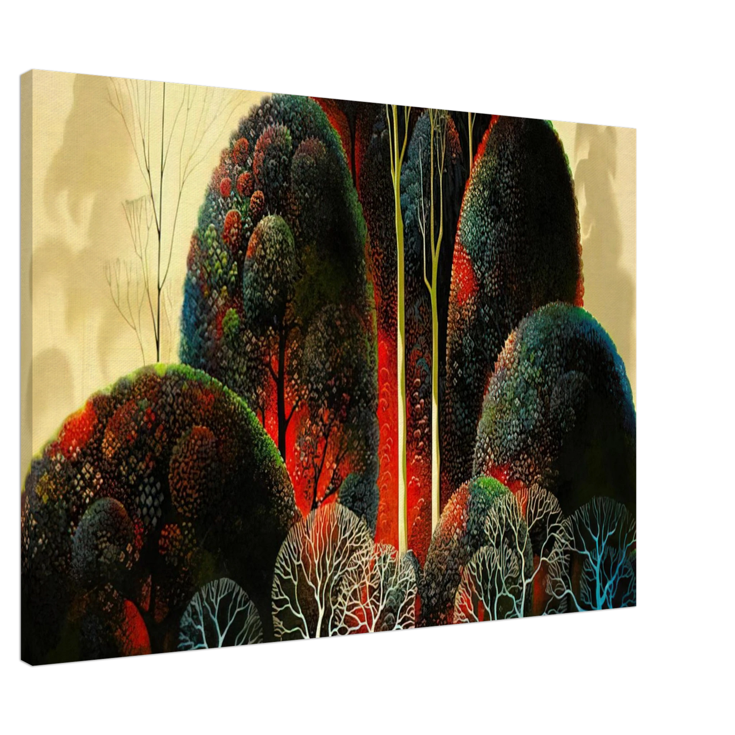Eyvind Earle - California Orchid Canvas - 20x30 cm / 8x12 inches-canvas