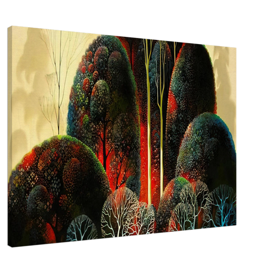 Eyvind Earle - California Orchid Canvas - 20x30 cm / 8x12 inches-canvas