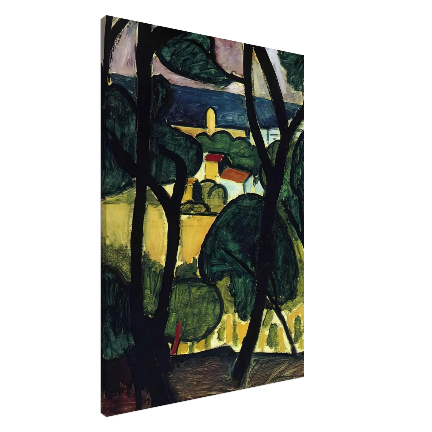 Henri Matisse - VIEW OF COLLIOURE Canvas - 20x30 cm / 8x12 inches-canvas