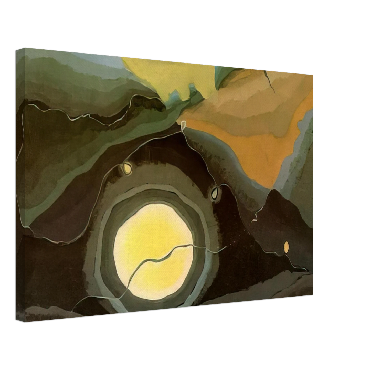 Arthur Dove - Me and the Moon - 1937 Canvas - 70x100 cm / 28x40 inches-canvas