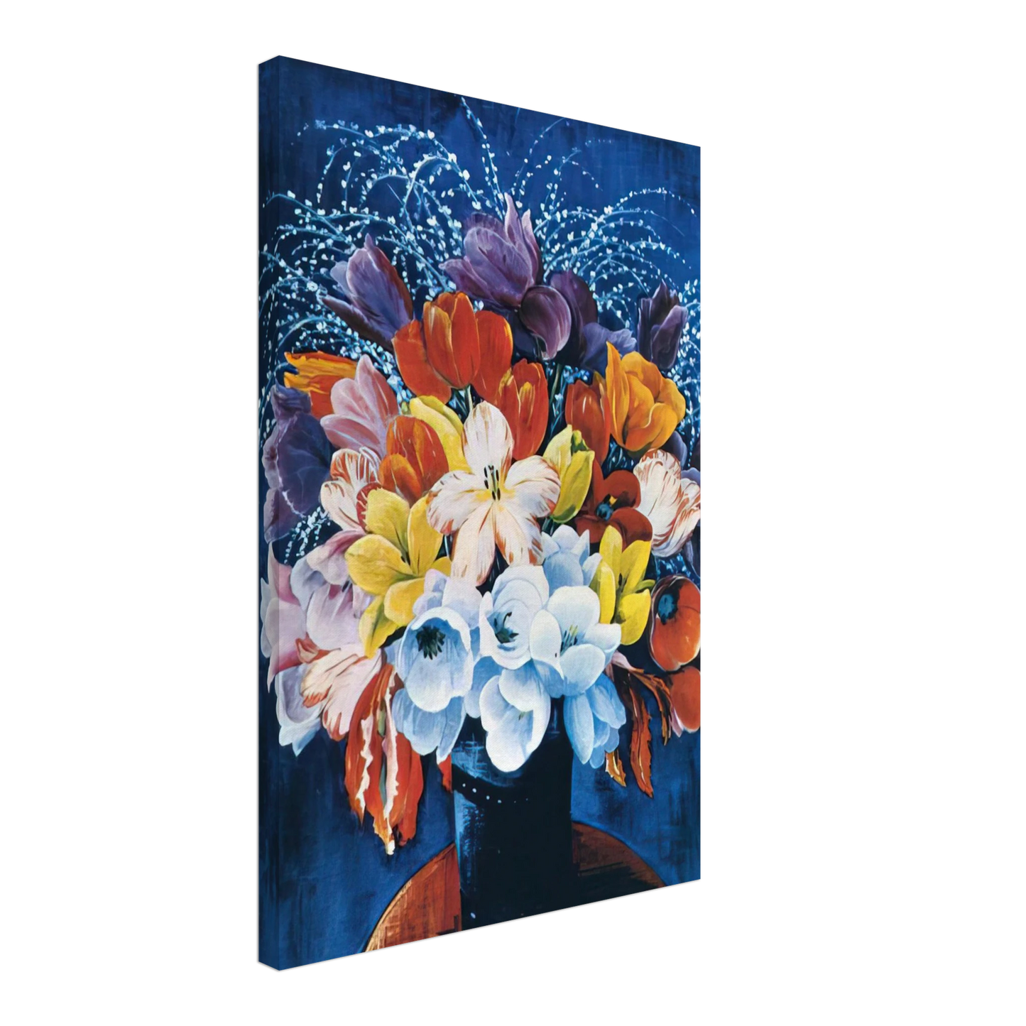 Moise Kisling - BOUQUET OF TULIPS Canvas - 70x100 cm / 28x40 inches-canvas