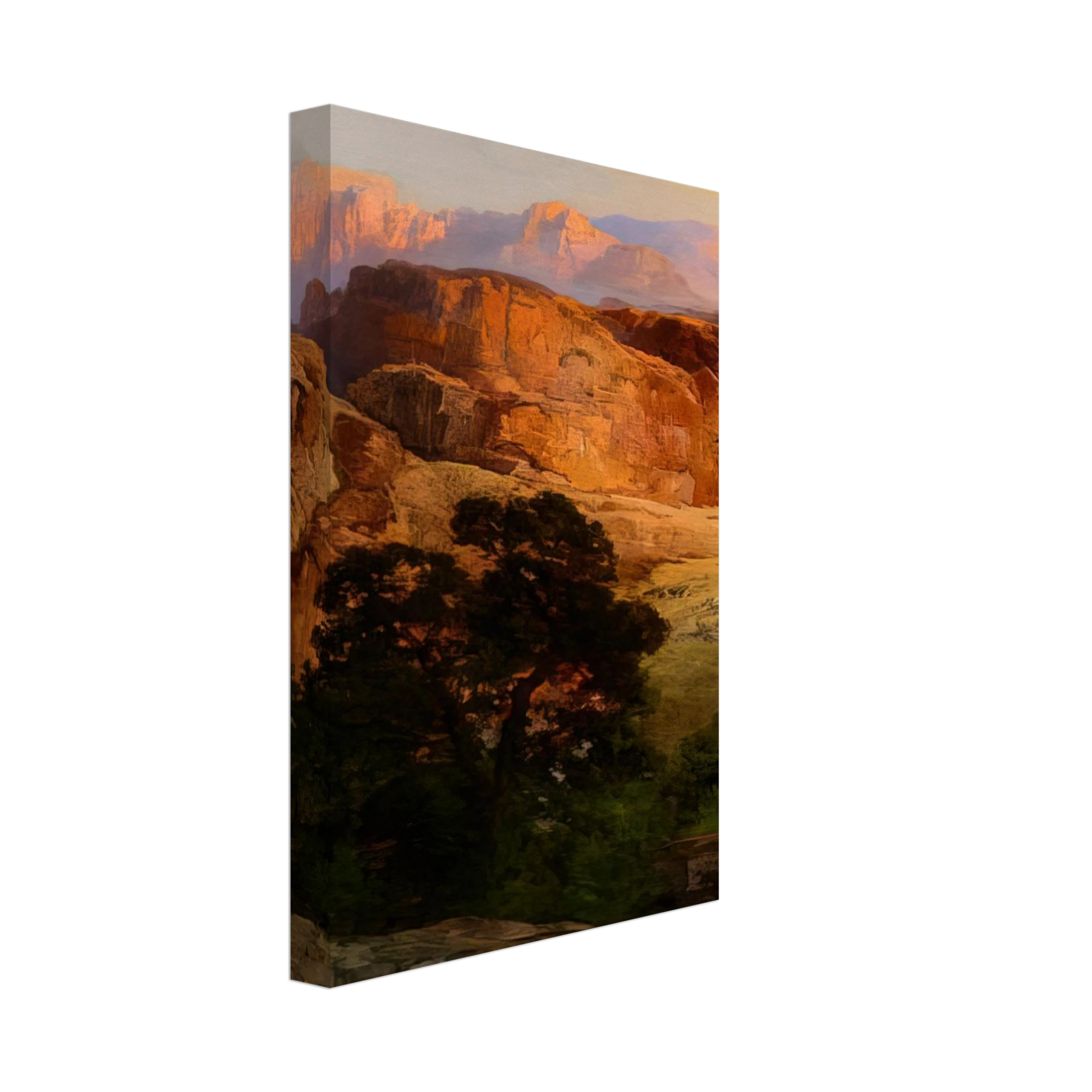 Thomas Moran - A Water Pocket Northern Arizona Canvas - 40x60 cm / 16x24 inches-canvas