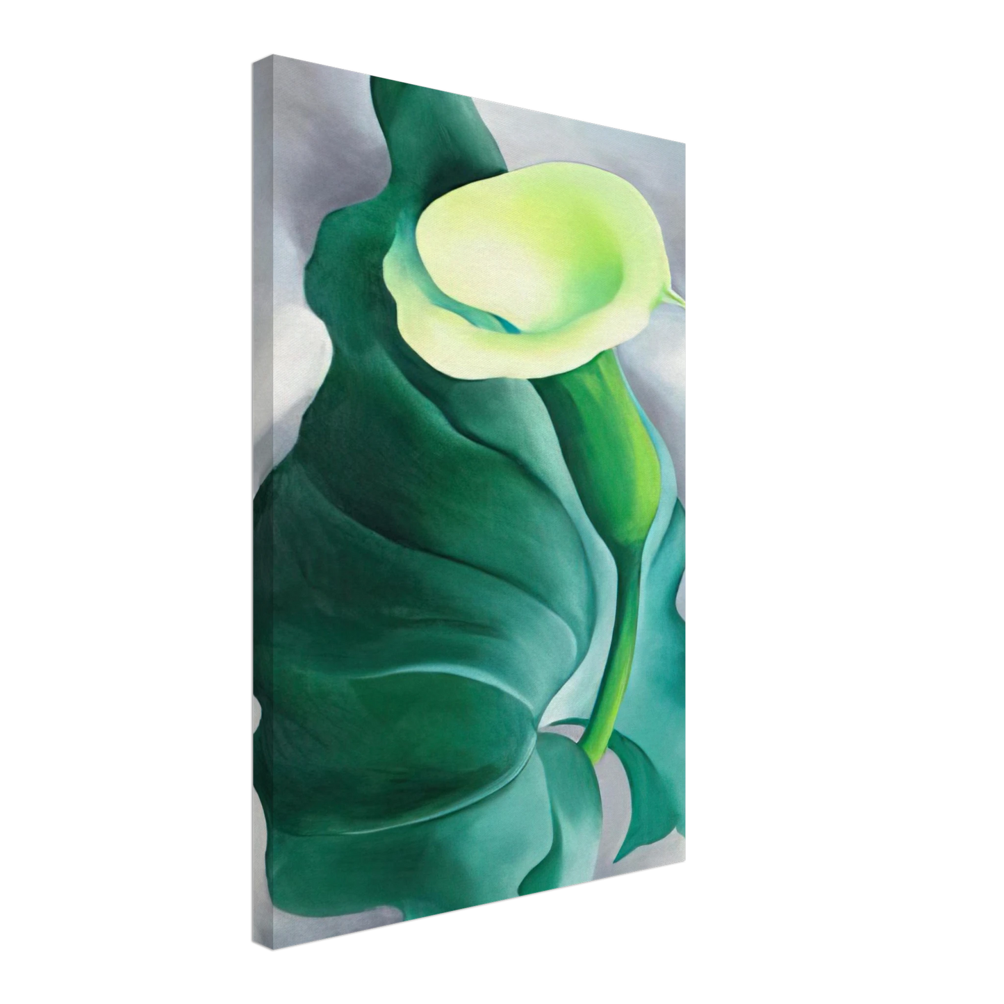 Georgia O'Keeffe - Calla Lily  Lily-Yellow No. 2  Canvas - 40x60 cm / 16x24 inches-canvas