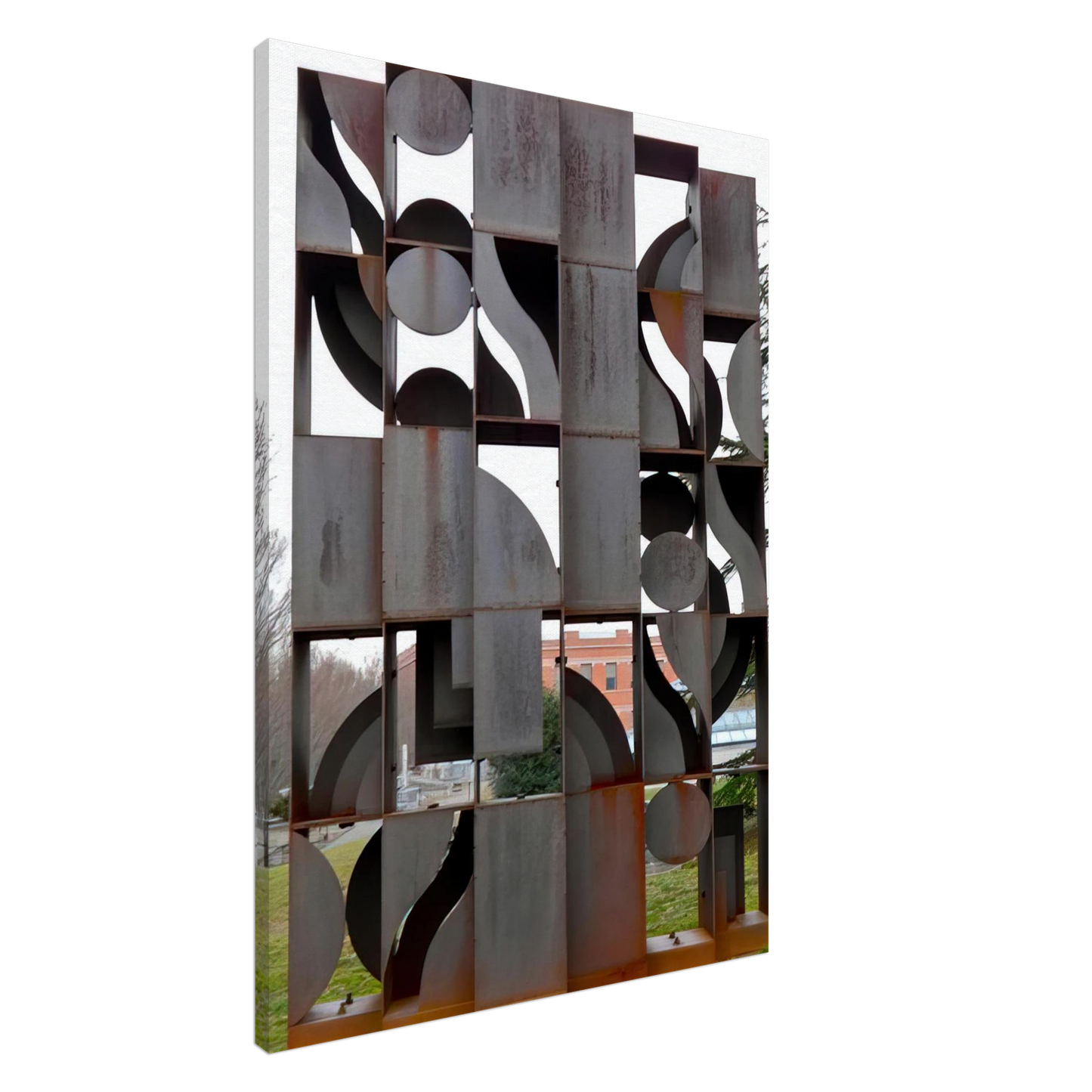 Louise Nevelson - ATMOSPHERE AND ENVIRONMENT X 1969 Canvas - 20x30 cm / 8x12 inches-canvas