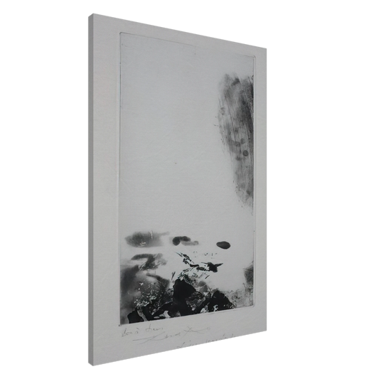 Zao Wou-Ki - WAITING FOR A HOLIDAY 1974 Canvas - 20x30 cm / 8x12 inches-canvas