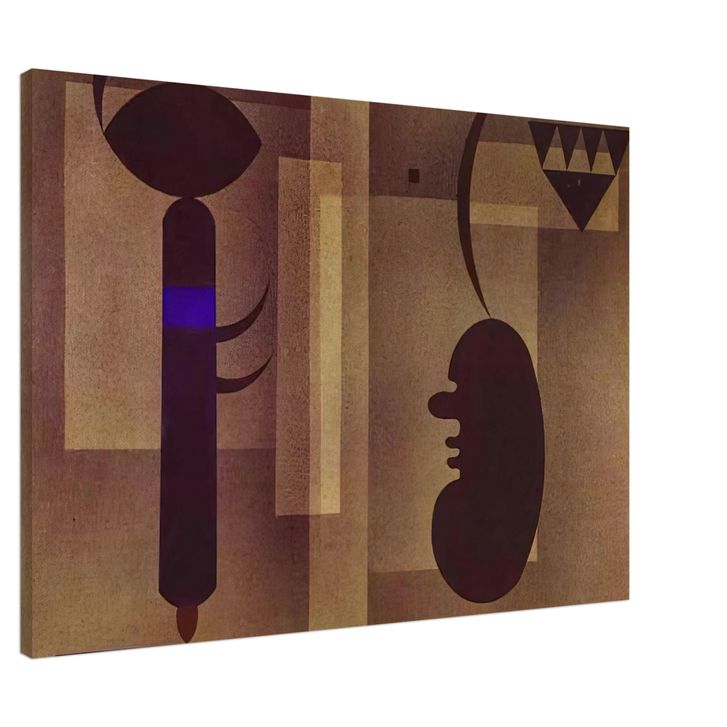 Wassily Kandinsky - GLOOMY SITUATION 1933 Canvas - 20x30 cm / 8x12 inches-canvas