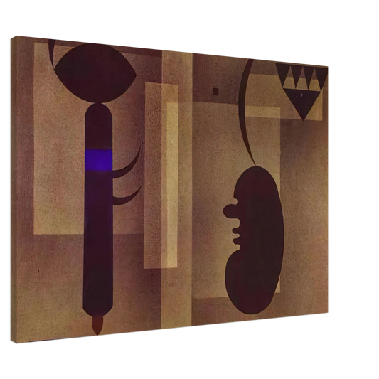 Wassily Kandinsky - GLOOMY SITUATION 1933 Canvas - 20x30 cm / 8x12 inches-canvas