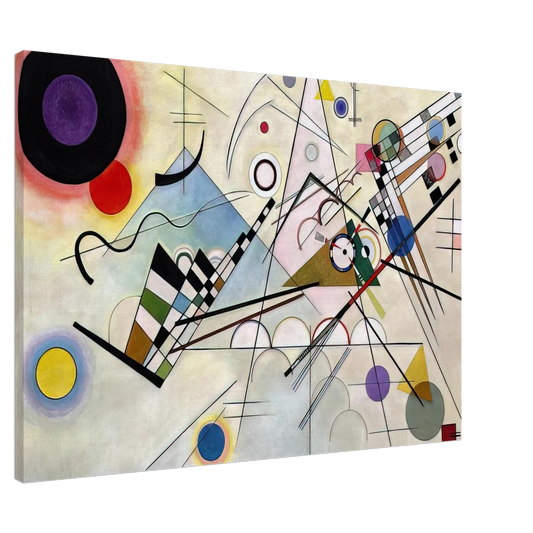Wassily Kandinsky - COMPOSITION 8 1923 Canvas - 20x30 cm / 8x12 inches-canvas