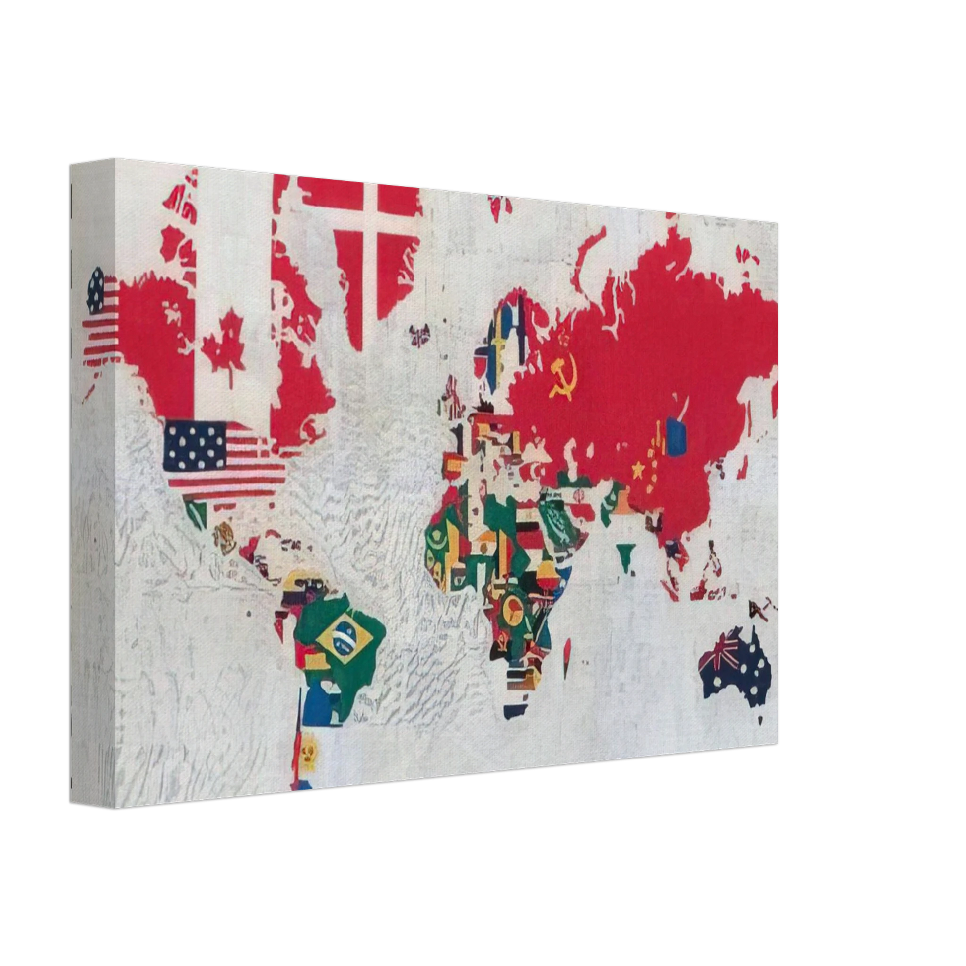 Alighiero Boetti - MAPPA 1983 Canvas - 70x100 cm / 28x40 inches-canvas