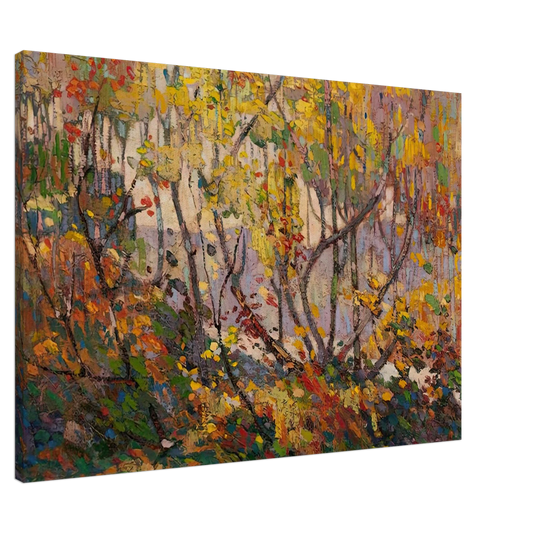 Tom Thomson - OPULENT OCTOBER 1916 Canvas - 20x30 cm / 8x12 inches-canvas