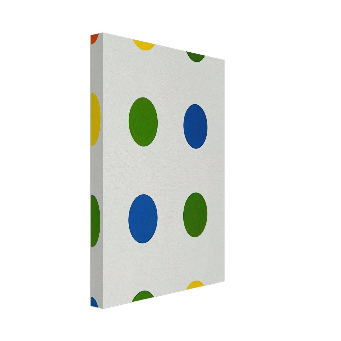 Francois Morellet - Bleu-Vert-Jaune-Orange - 1954 Canvas - 40x60 cm / 16x24 inches-canvas