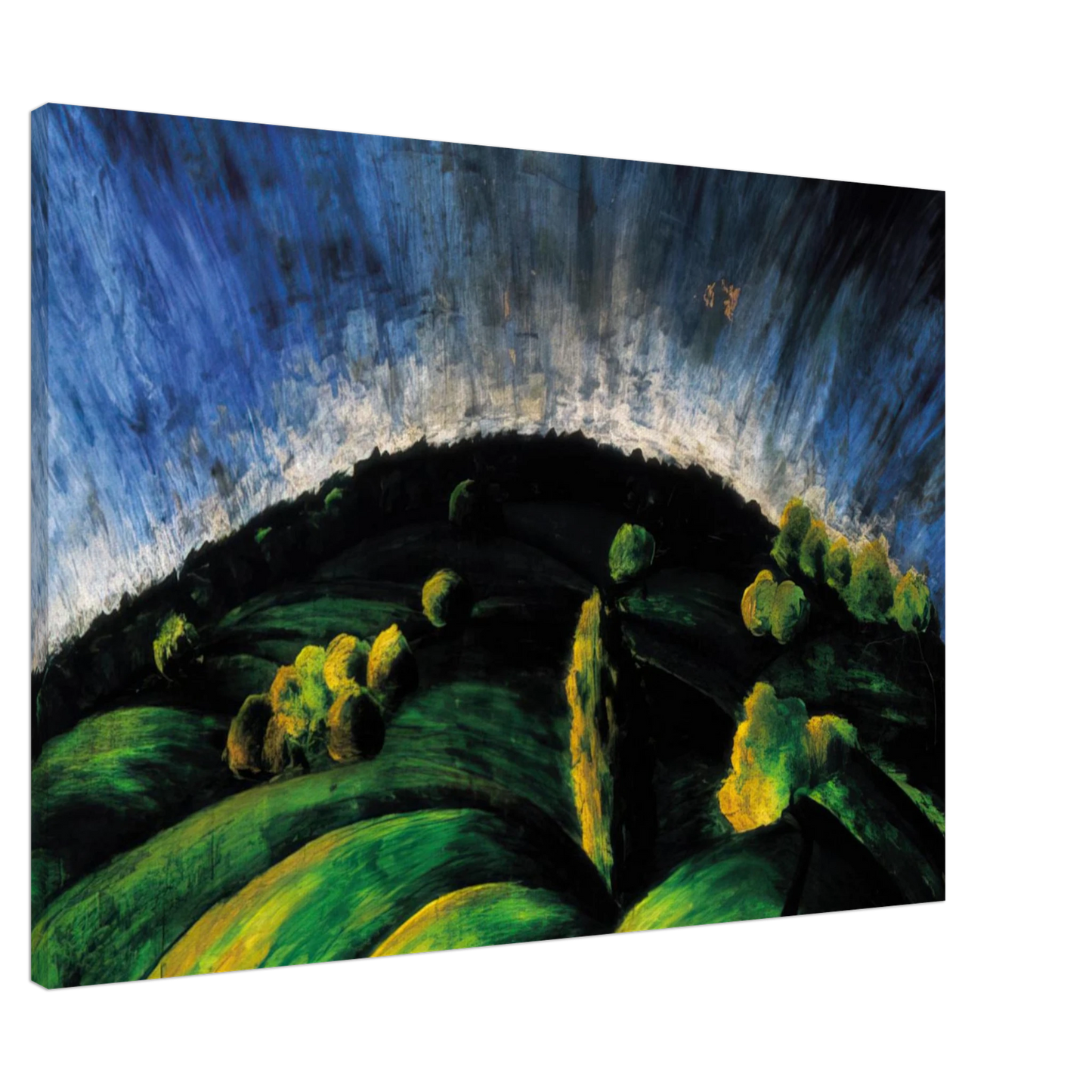 Laszlo Moholy-Nagy - Mountains of Buda Canvas - 20x30 cm / 8x12 inches-canvas