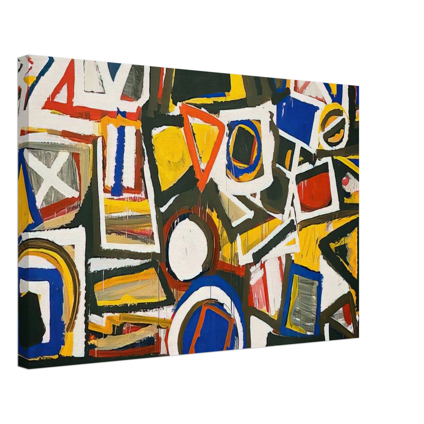 Al Held - Taxi Cab II Canvas - 40x60 cm / 16x24 inches-canvas