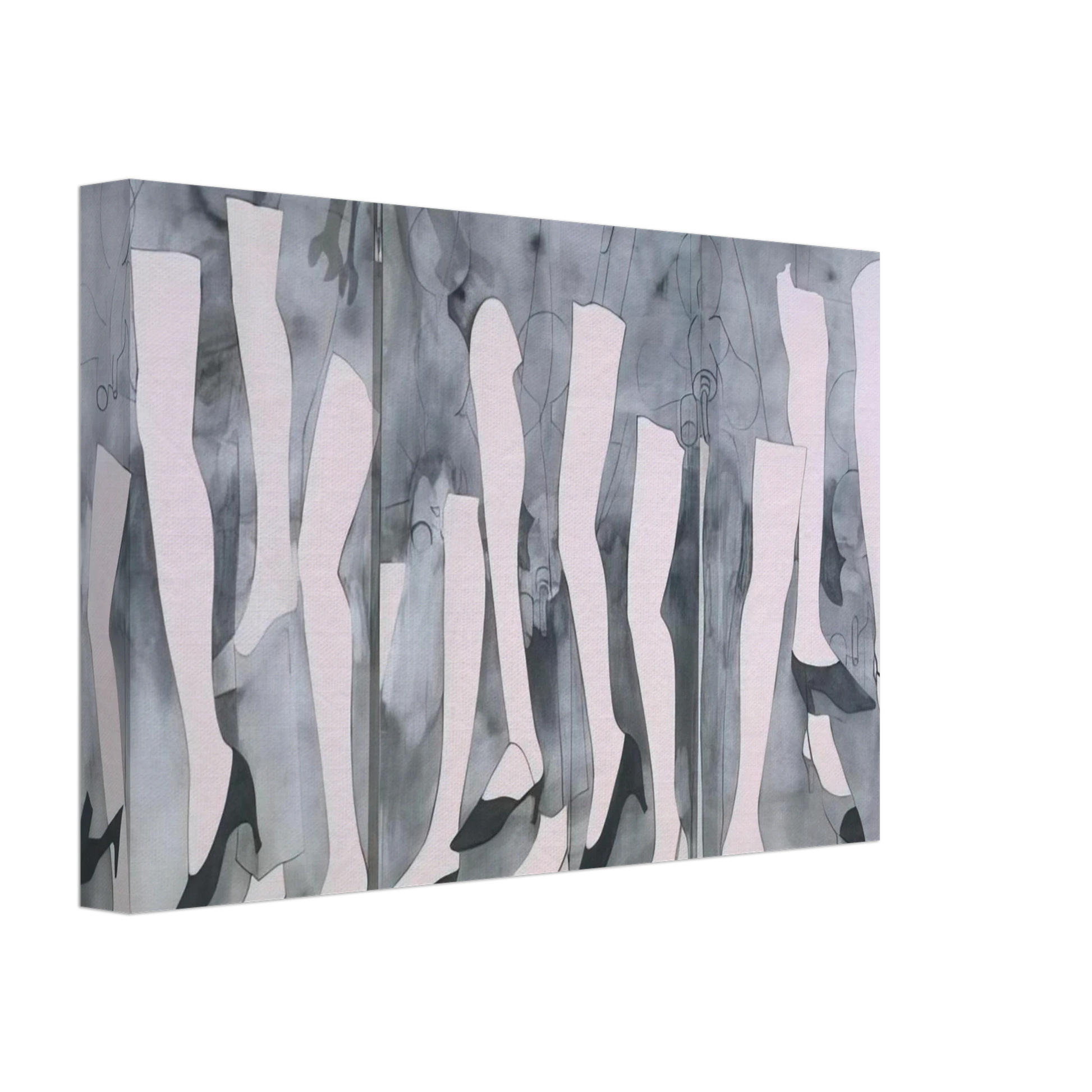 Jim Dine - WALKING DREAM WITH A FOUR FOOT CLAMP 1965 Canvas - 70x100 cm / 28x40 inches-canvas