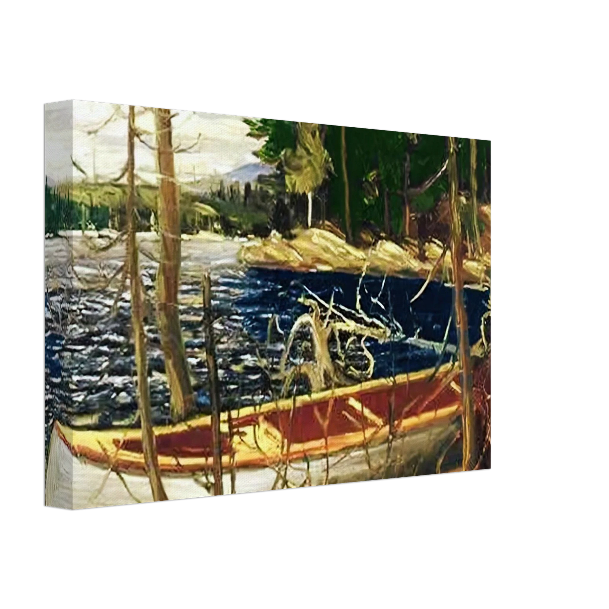 Tom Thomson - THE CANOE 1912 Canvas - 70x100 cm / 28x40 inches-canvas