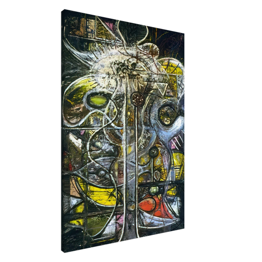 Richard Pousette-Dart - Comprehension of the Atom, Crucifixion Canvas - 20x30 cm / 8x12 inches-canvas