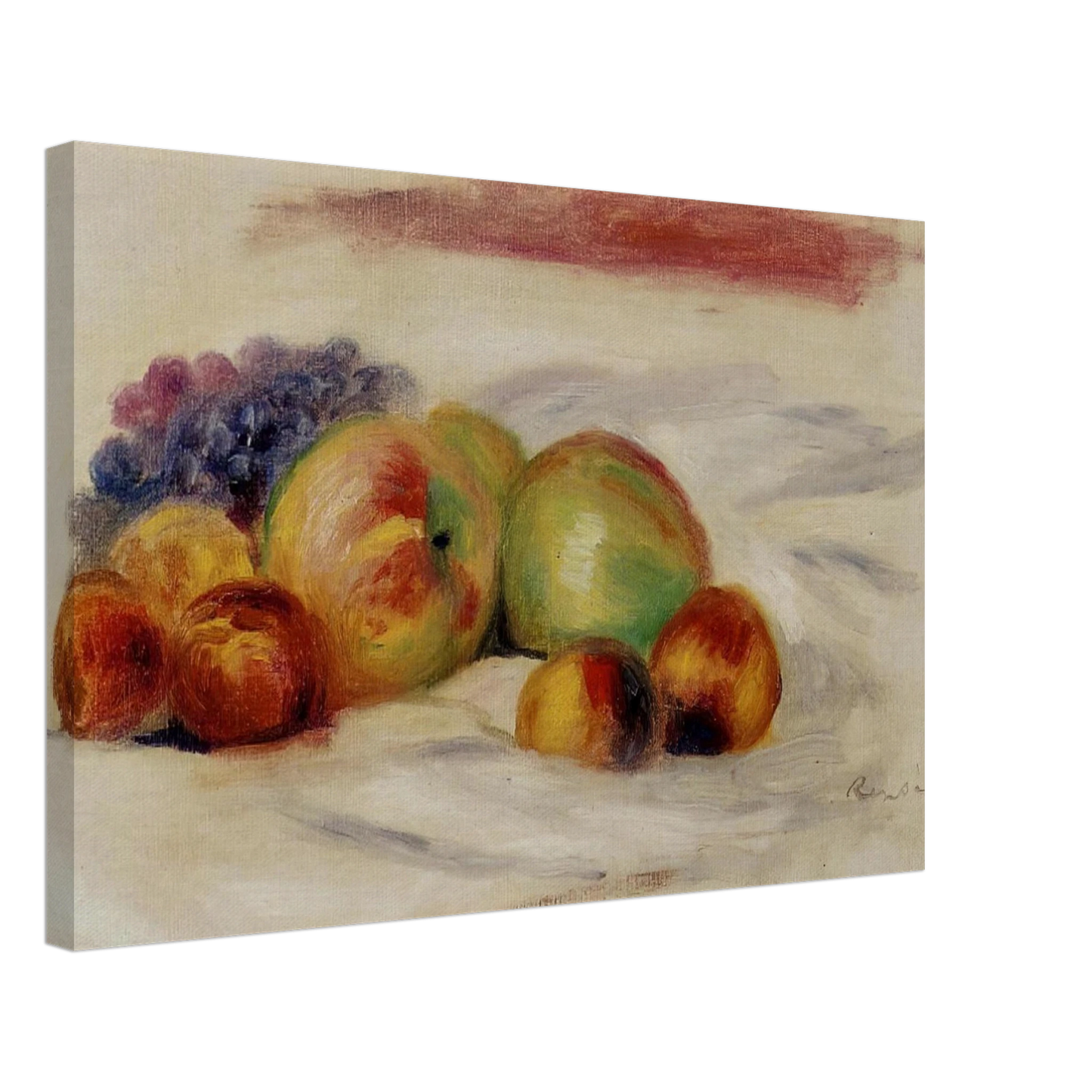 Pierre-Auguste Renoir - Apples and Grapes Canvas - 70x100 cm / 28x40 inches-canvas