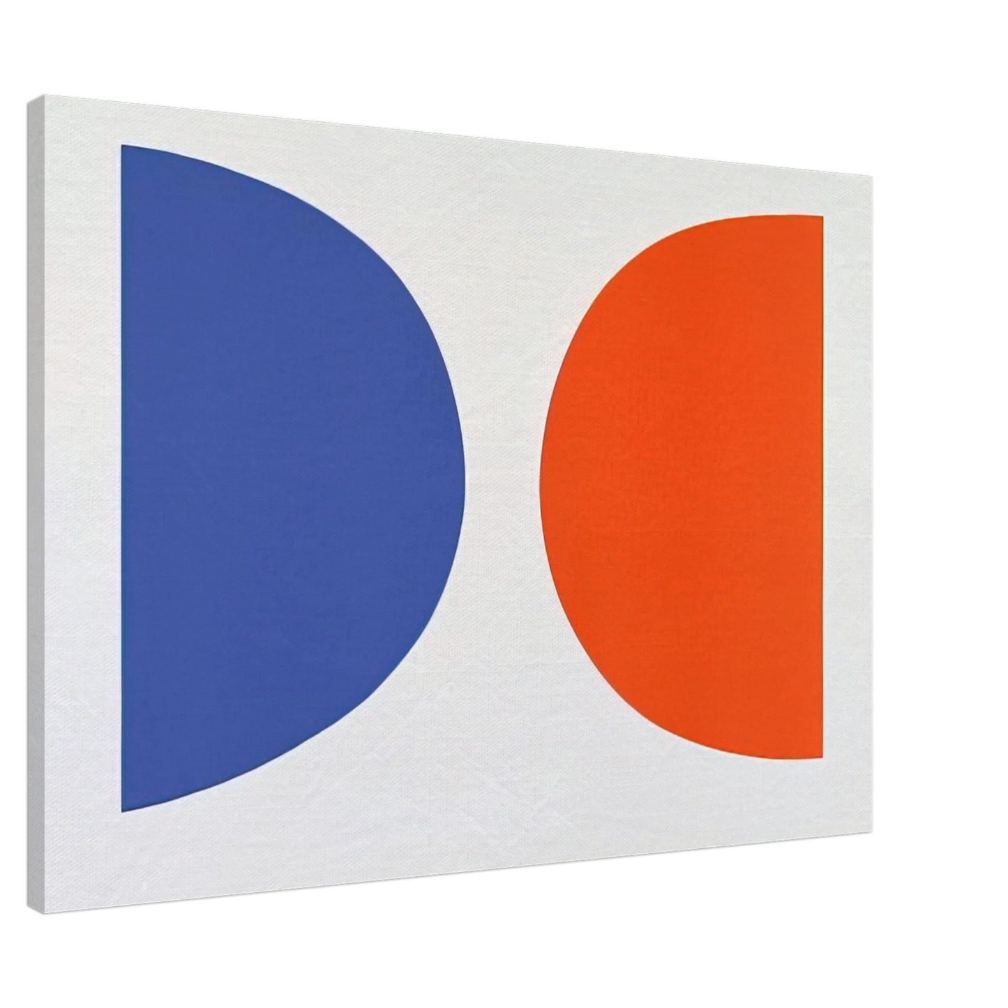Ellsworth Kelly - Blue and Orange from Suite of Twenty-Seven Color Lithographs Canvas - 20x30 cm / 8x12 inches-canvas