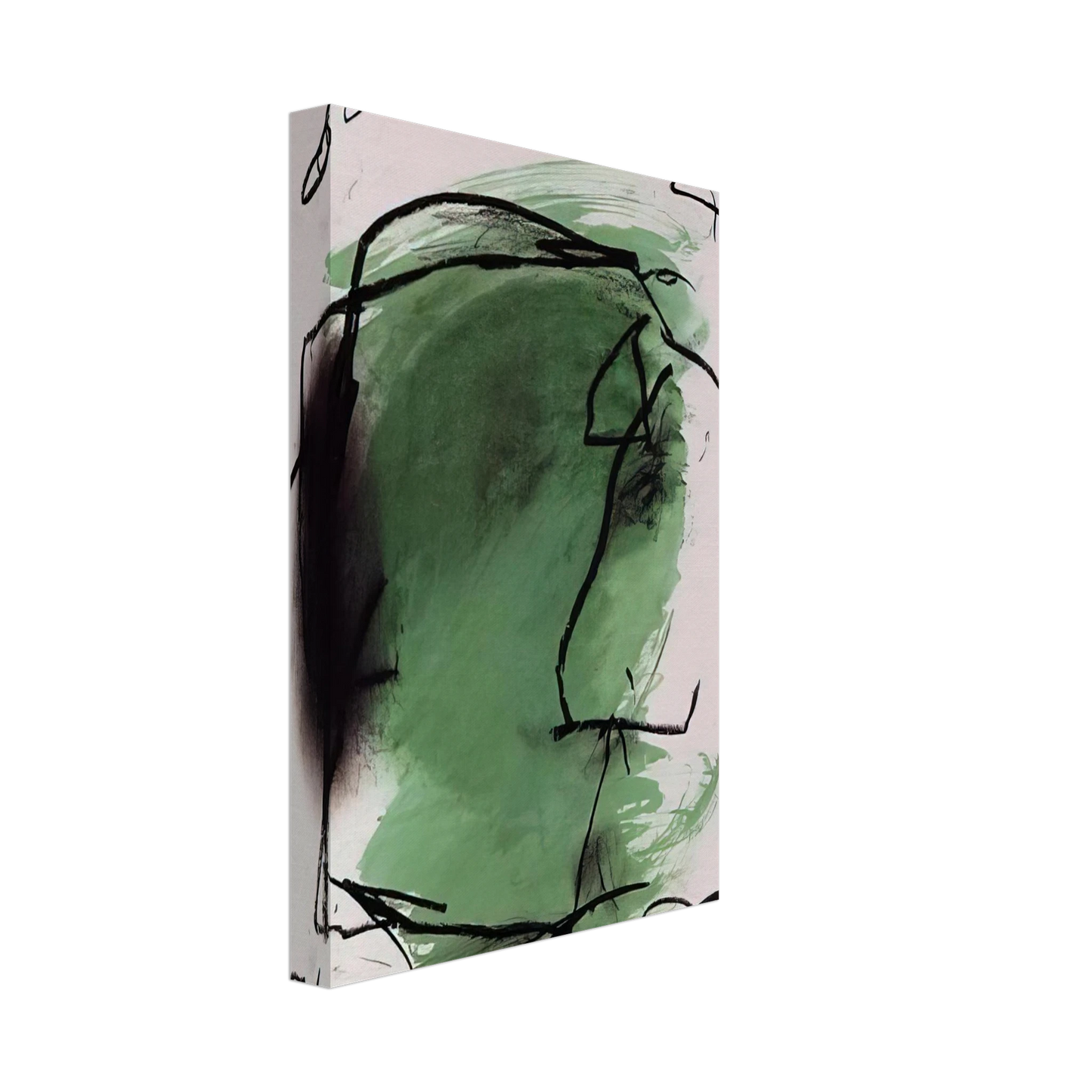 Emil Schumacher - G-1 - 1985 Canvas - 70x100 cm / 28x40 inches-canvas