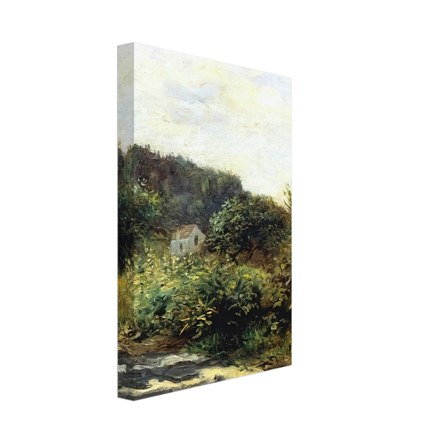 Pierre-Auguste Renoir - A Road in Louveciennes Canvas - 40x60 cm / 16x24 inches-canvas