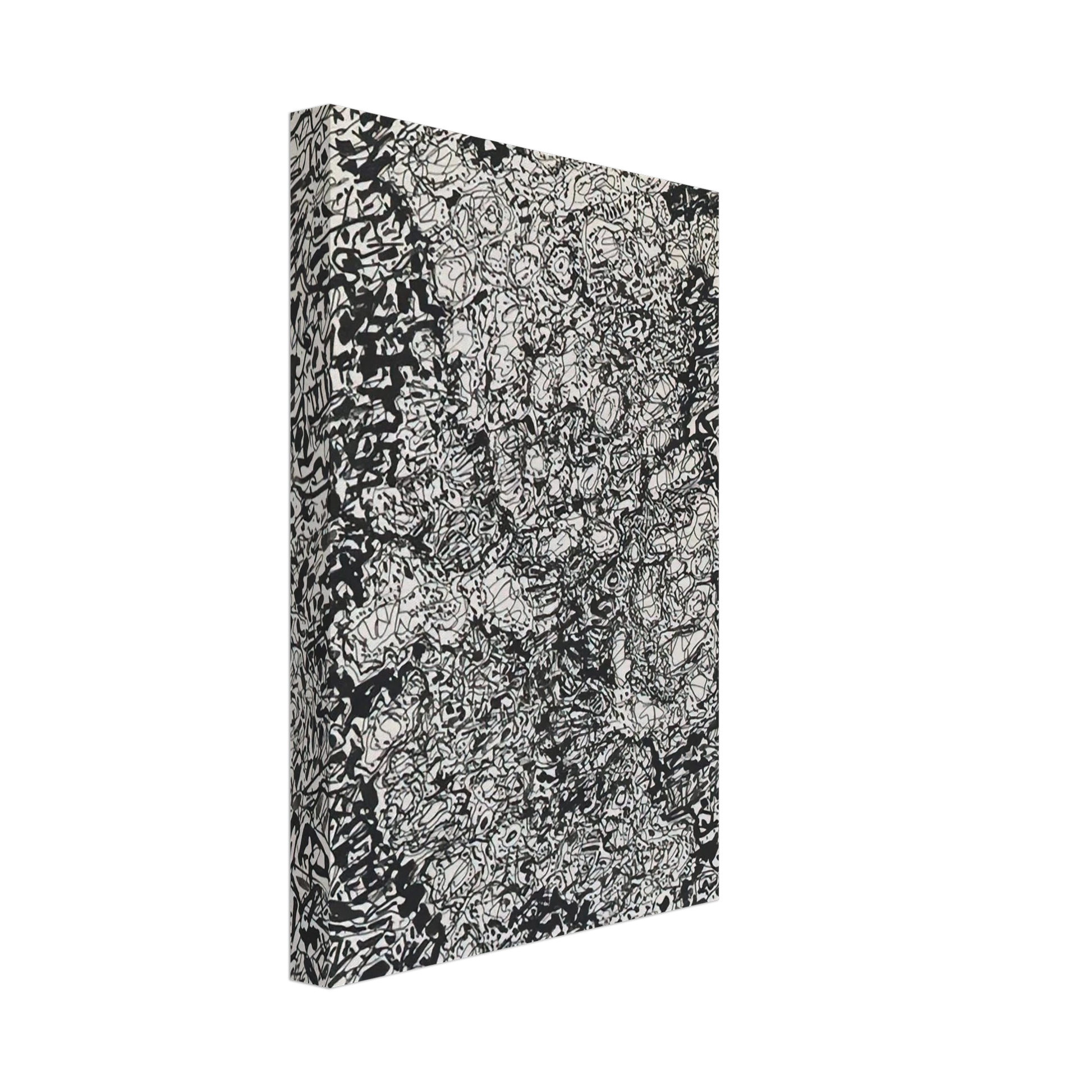 Jean Dubuffet - FIGURE WITH HAT IN A LANDSCAPE 1960 Canvas - 70x100 cm / 28x40 inches-canvas