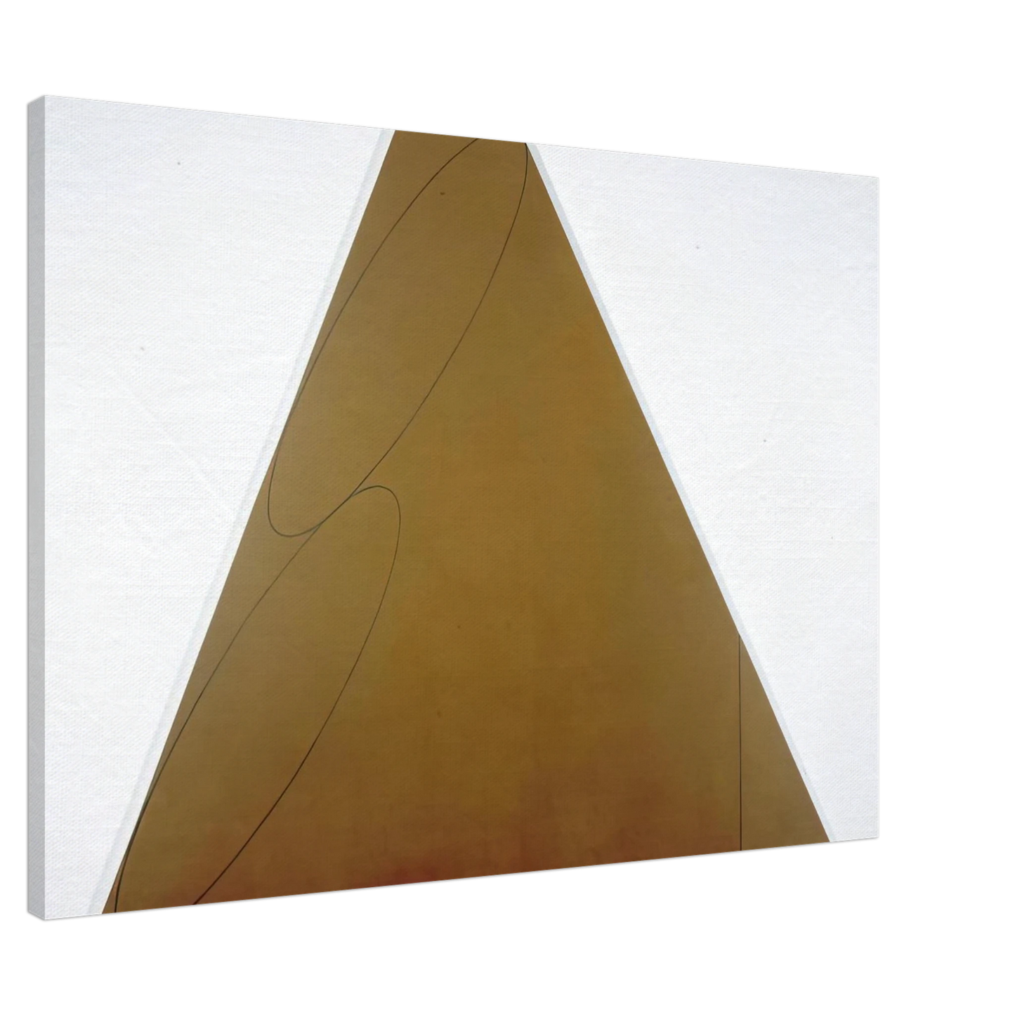 Robert Mangold - PLANE FIGURE III 1992 Canvas - 20x30 cm / 8x12 inches-canvas