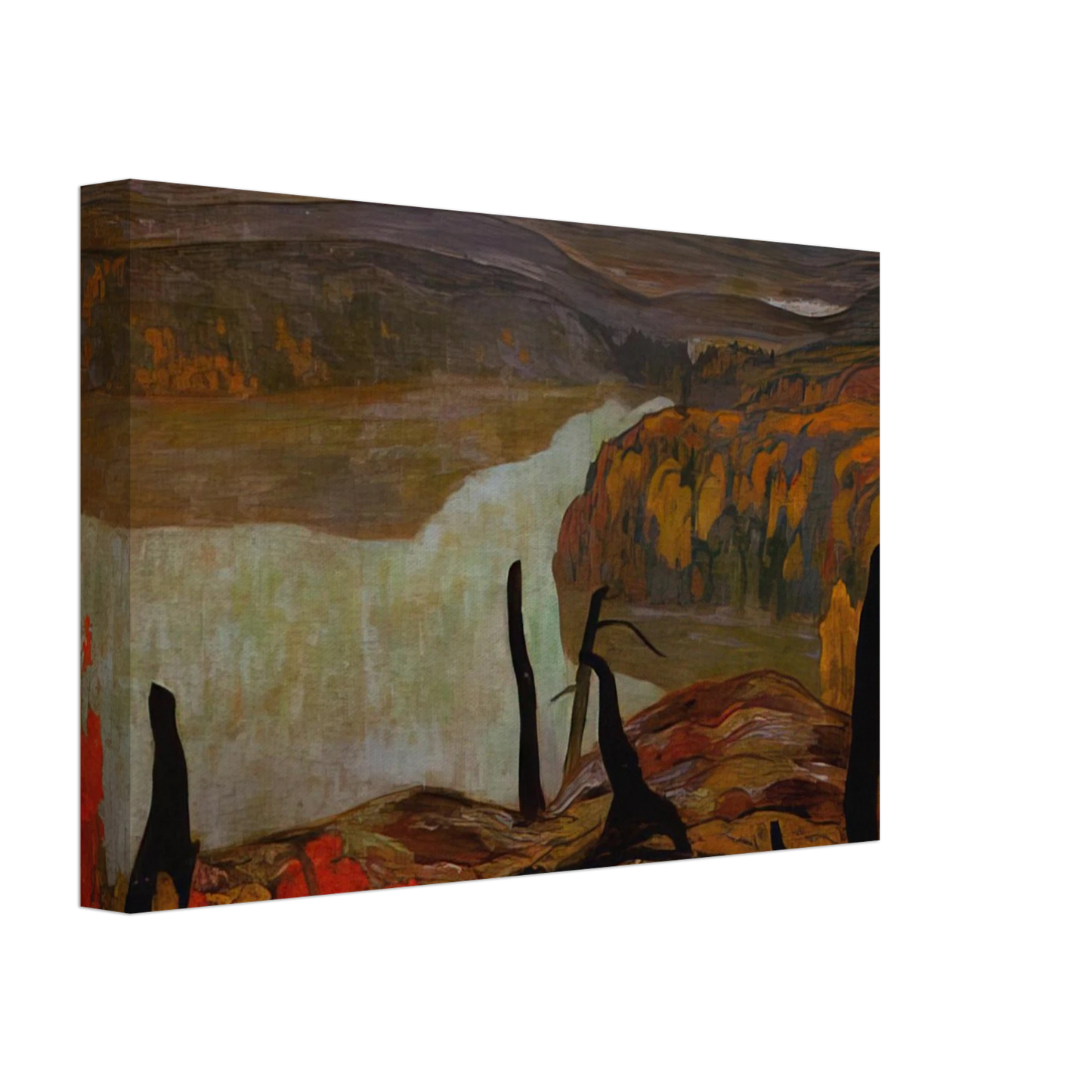 A.Y. Jackson - October Morning, Algoma Wartz Lake - 1920 Canvas - 70x100 cm / 28x40 inches-canvas