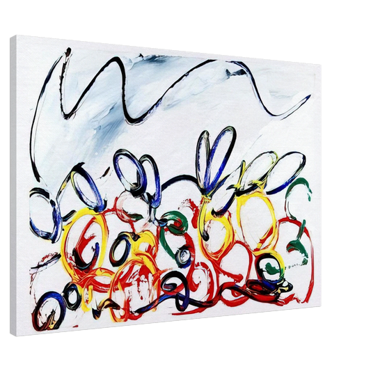 Mario Schifano - Acerbo - 1983 Canvas - 20x30 cm / 8x12 inches-canvas