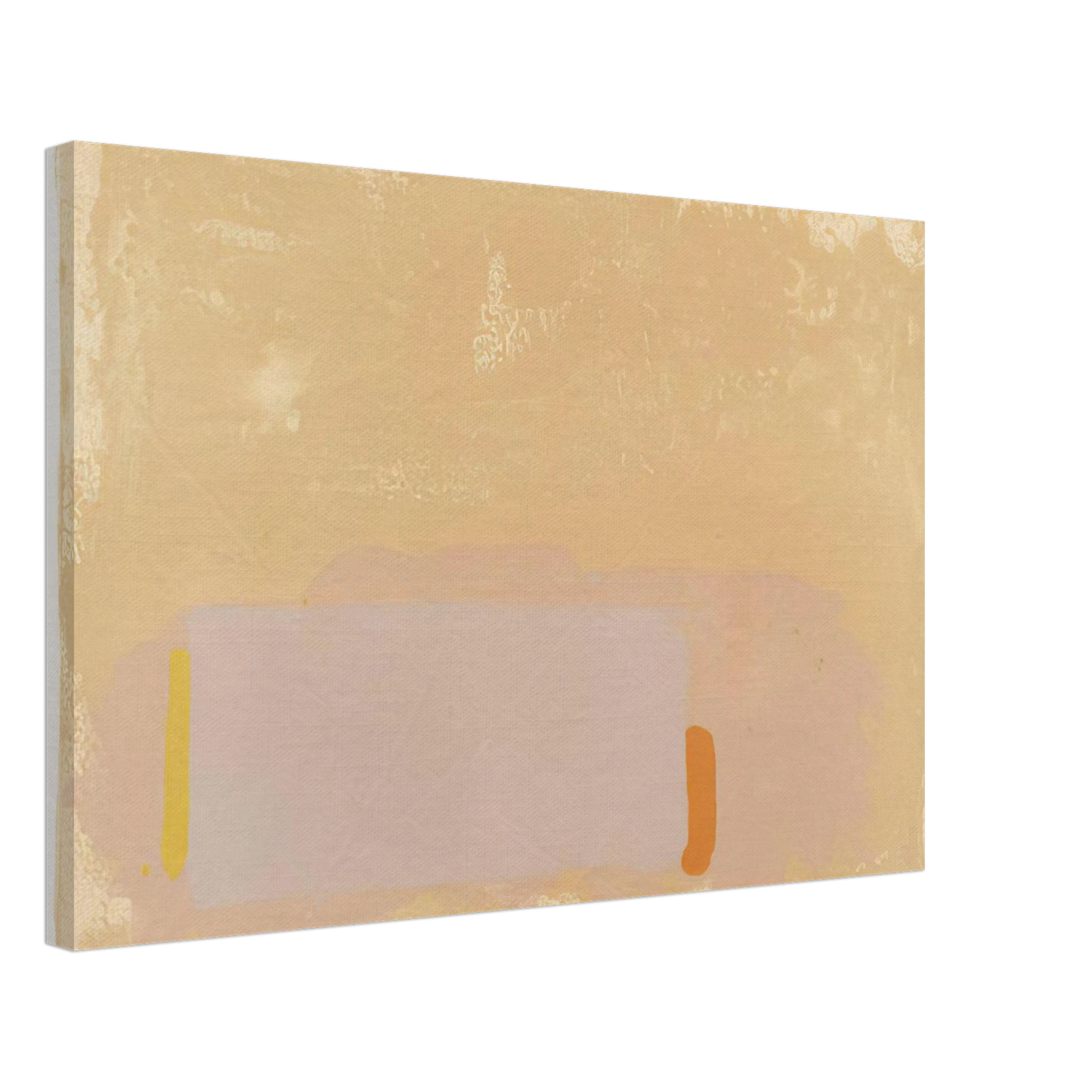 John Hoyland - Brown-Beige-Pink - 1971 Canvas - 70x100 cm / 28x40 inches-canvas