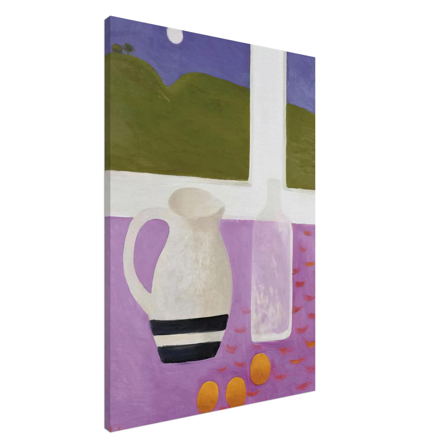 Mary Fedden - The Moon - 2009 Canvas - 20x30 cm / 8x12 inches-canvas